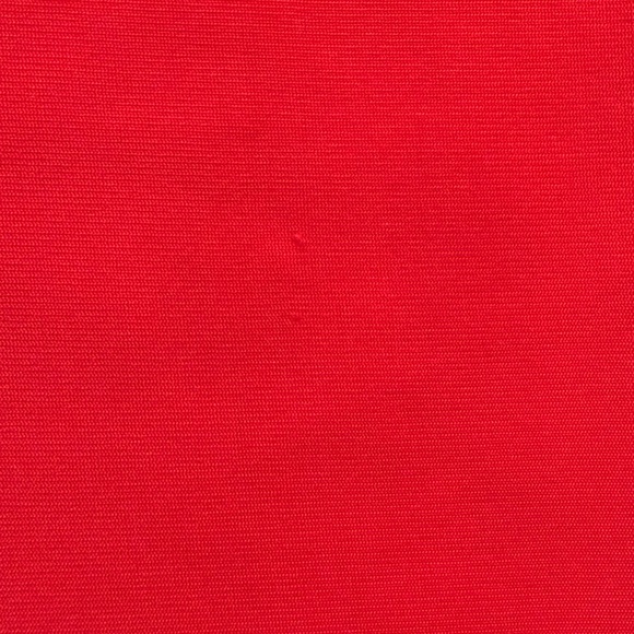 One Shoulder RED Midi Sheath Dress Bow Detail Sleeveless Back Slit Size S - Picture 6 of 6